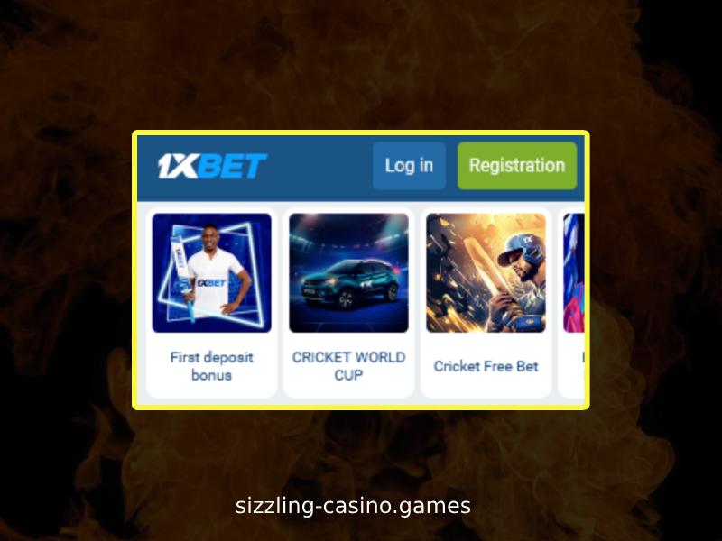 Mobile Version von 1Xbet für Sizzling-Spiele