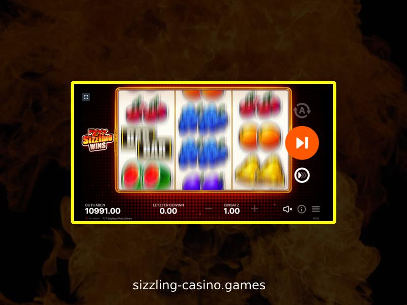 Mobile Version von 777 Sizzling Wins