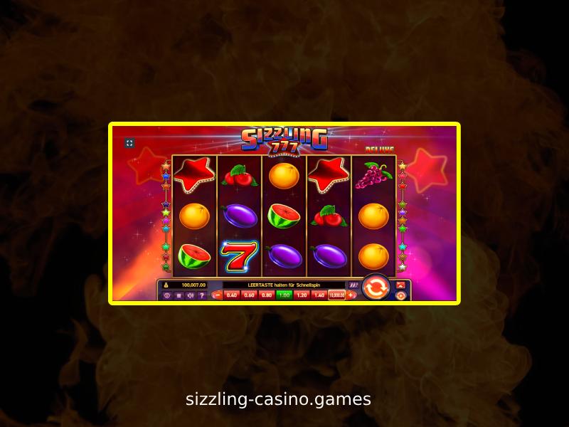 Wo man Sizzling 777 Deluxe spielen kann