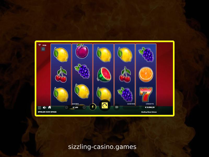 Wie man um echtes Geld in Sizzling Blaze Deluxe spielt