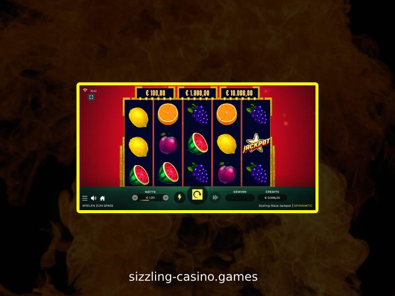 Wie Sizzling Blaze Jackpot funktioniert