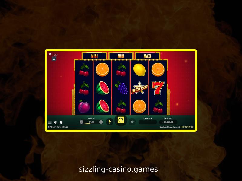 Wo man Sizzling Blaze Jackpot spielen kann