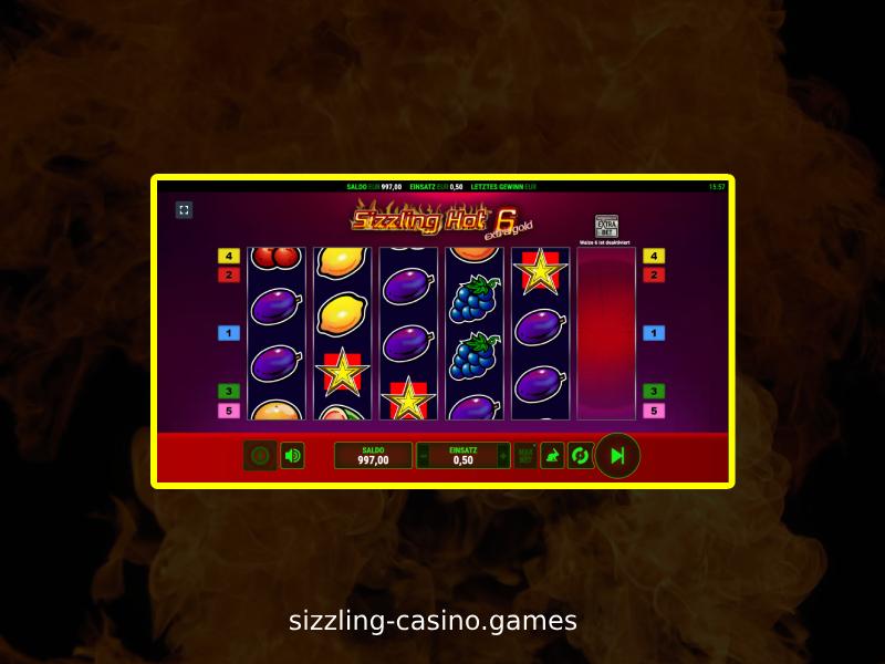 Wo man Sizzling Hot 6 Extra Gold spielen kann