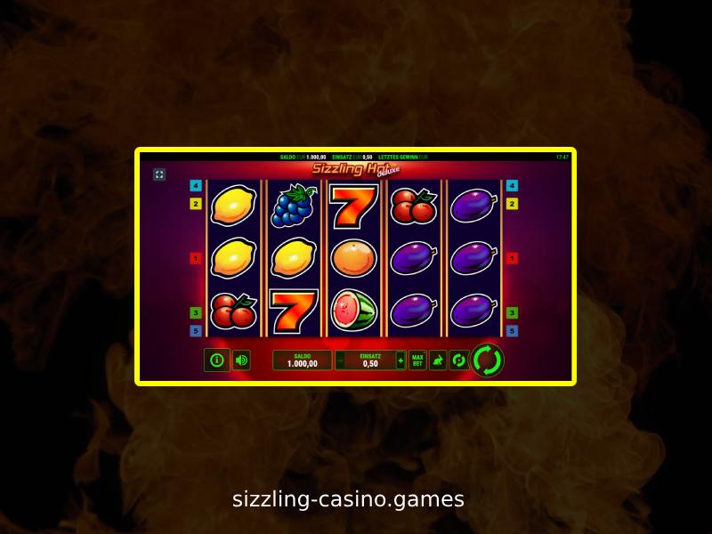 Spielen Sie Sizzling Hot Deluxe im Online-Casino