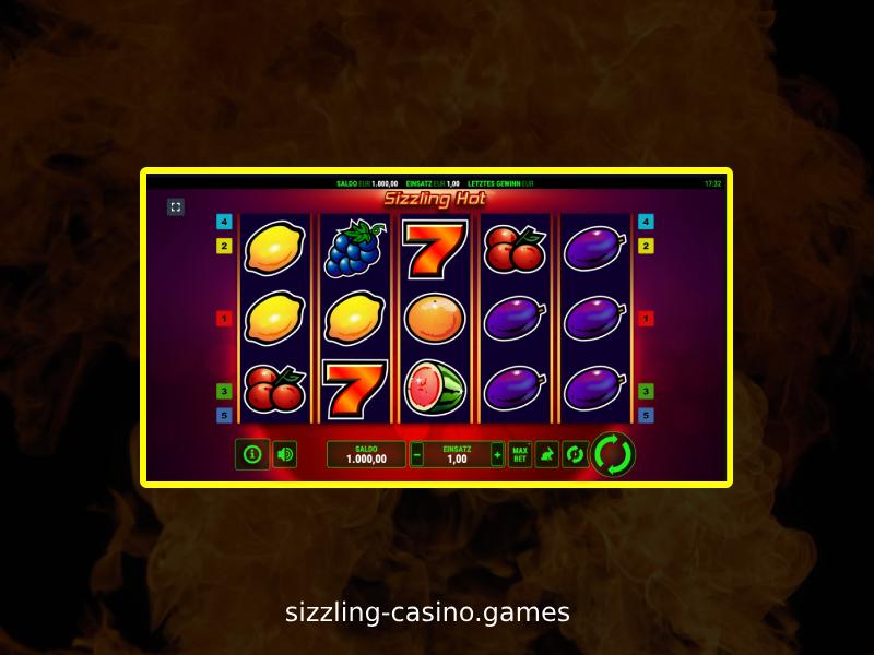 Spielen Sie Sizzling Hot im Online-Casino