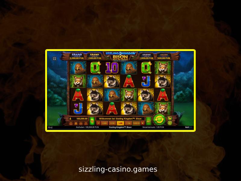 Spielen Sie Sizzling Kingdom: Bison im Online-Casino