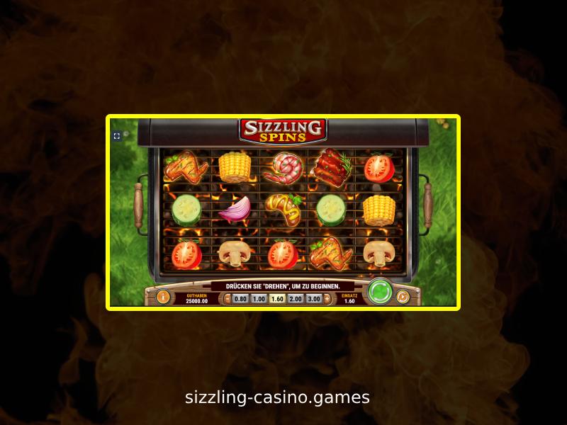 Spielen Sie Sizzling Spins im Online-Casino