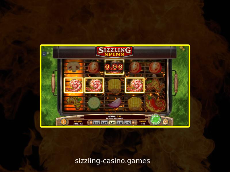 Demo-Version von Sizzling Spins