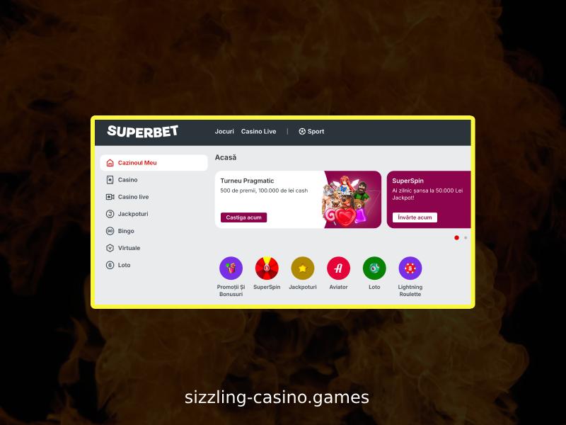 Wie man mit Sizzling-Spielen in Superbet beginnt