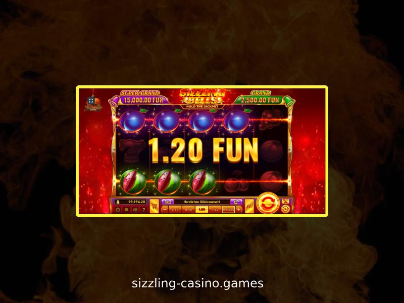 Sizzling Slots über den mobilen Browser spielen